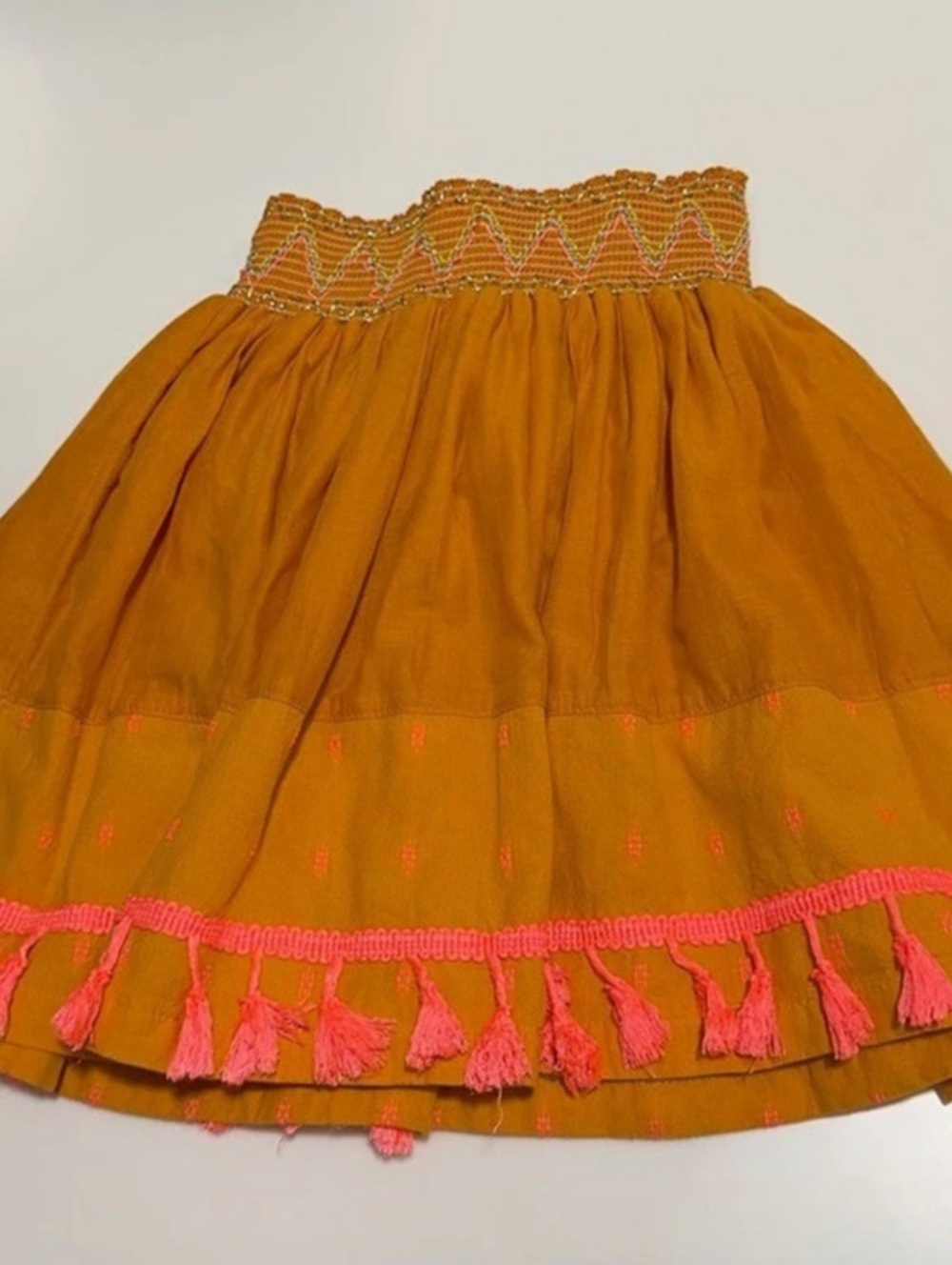 Lilliebush Girls Orange & Pink Skirt Size 8